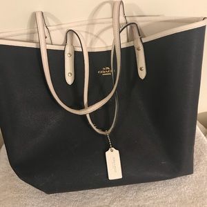 Coach Reversible City Tote in Coated Canvas